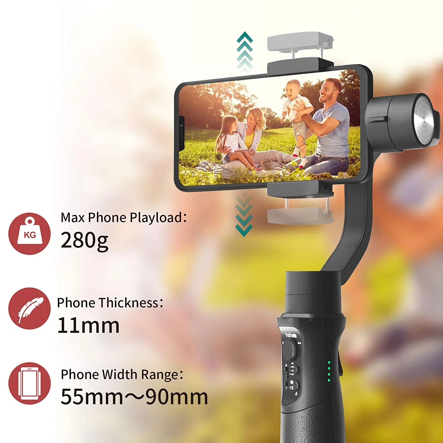 hohem iSteady Mobile Plus 3 Axis Handheld Smartphone Gimbal Stabilizer - Image 3