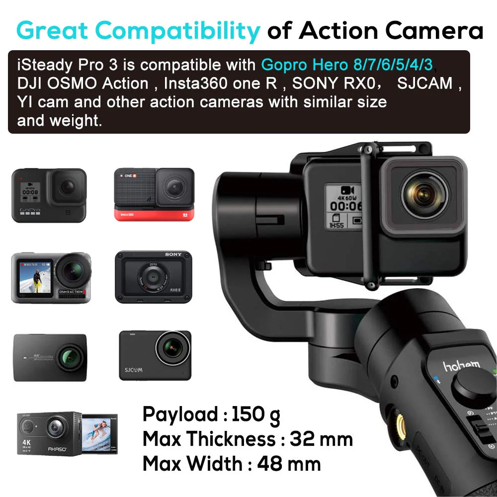 Hohem iSteady PRO 3 3-Axis Handheld Gimbal Stabilizer - Image 2