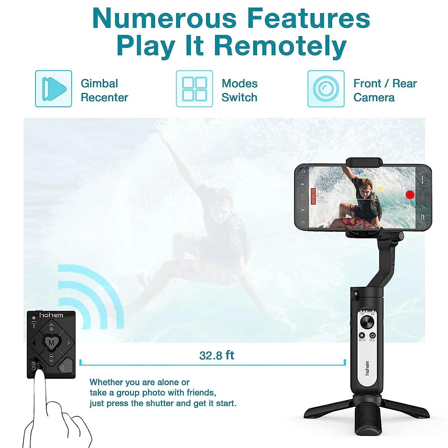 Hohem iSteady X2 3-Axis Gimbal Stabilizer for Smartphone - Handheld Phone Gimbal - Image 2
