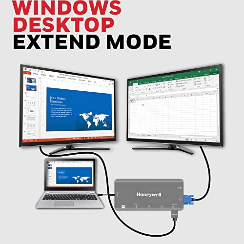 Honeywell 8-in-1 Type C Ultra Dock with 4K HDMI, VGA, RJ45 Ethernet, 2xUSB 3.0 & Type C 3.0 Port, SD & Micro SD Slot, Compatible with All Type C Devices- MacBook Laptop, PC, Thunderbolt 3 - Image 6