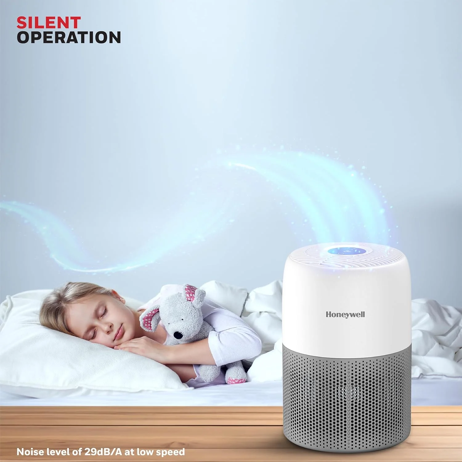 Honeywell Air Purifier for Home & Office, 3-in-1, Pre, H13 HEPA, Activated Carbon, Removes 99.99% Pollutants, Allergens, Pet Danger, Smoke, Dust & Pollens - Air touch V1 - Image 7
