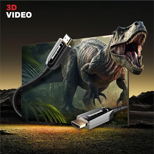 Honeywell HDMI AOC 2.1 Complaint 10 Meters, Transmission Speed of 48GBPS, Supports UHD Resolution of 8K@60Hz, Male-to-Male, High-Speed Fiber Optics Cable, Compatible with TV, Gaming Console, etc. - Image 4