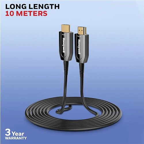 Honeywell HDMI AOC 2.1 Complaint 10 Meters, Transmission Speed of 48GBPS, Supports UHD Resolution of 8K@60Hz, Male-to-Male, High-Speed Fiber Optics Cable, Compatible with TV, Gaming Console, etc. - Image 8