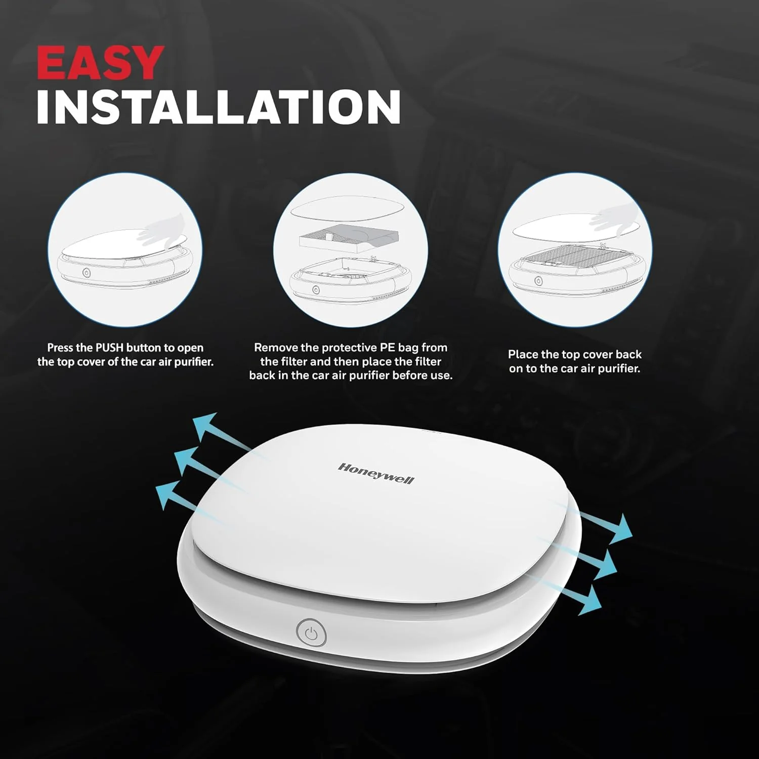 Honeywell Move Pure3 Car Air Purifier - Image 6