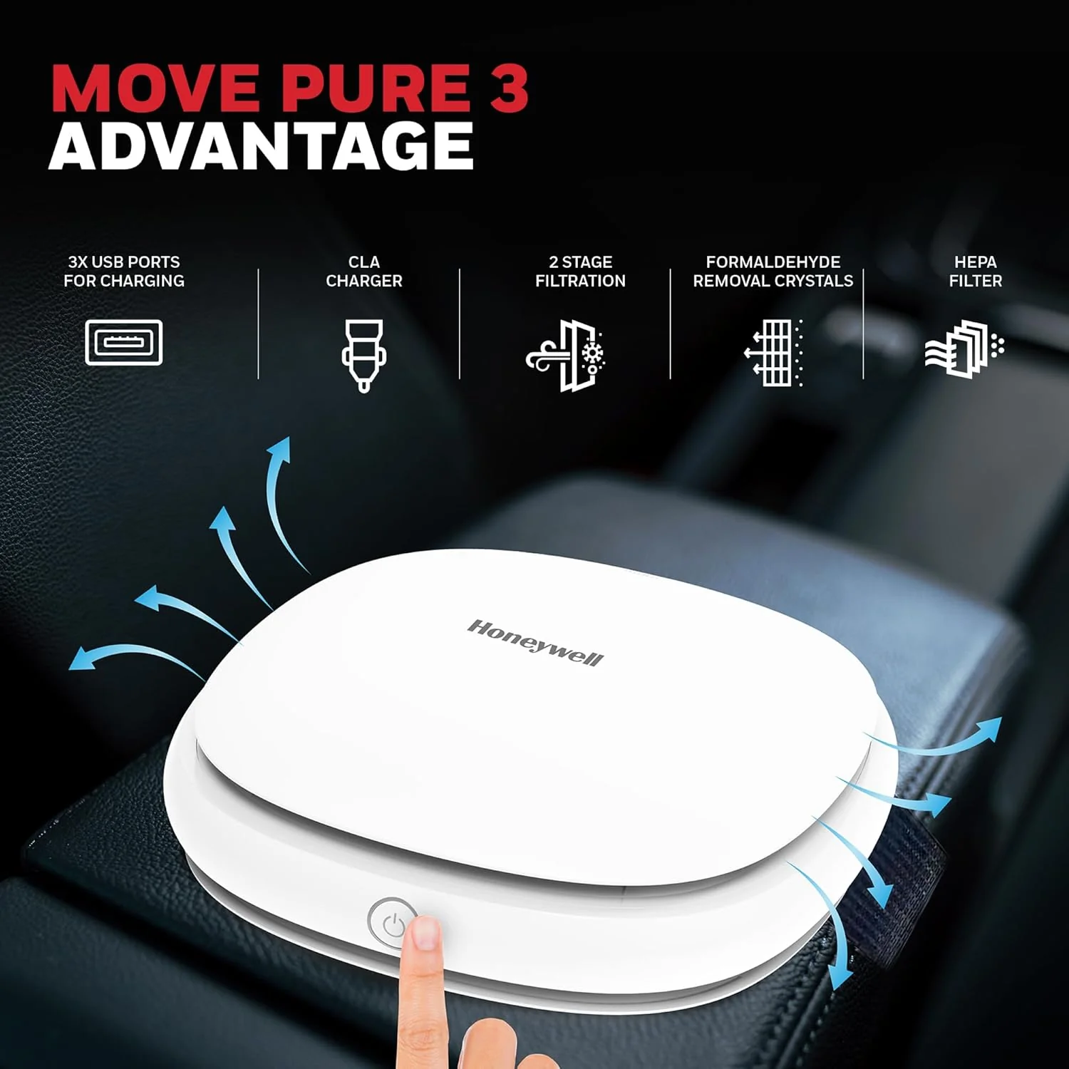 Honeywell Move Pure3 Car Air Purifier - Image 7