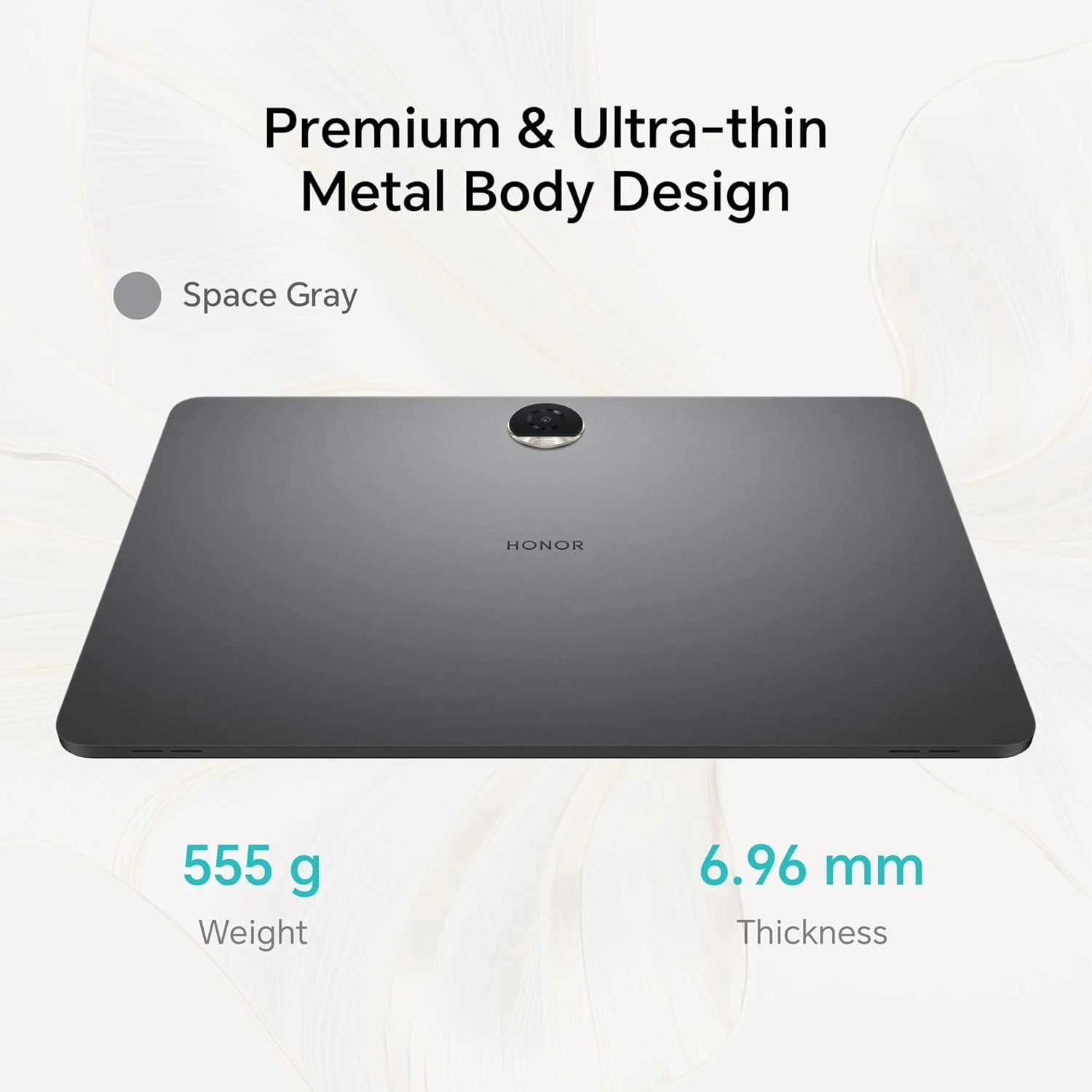 HONOR Pad 9 with Free Bluetooth Keyboard, 12.1-Inch 2.5K Display, 16GB, 256GB Storage, Snapdragon 6 Gen 1 (4nm), 8 Speakers, Up-to 17 Hours, Android 13, WiFi Tablet, Metal Body, Gray - Image 4