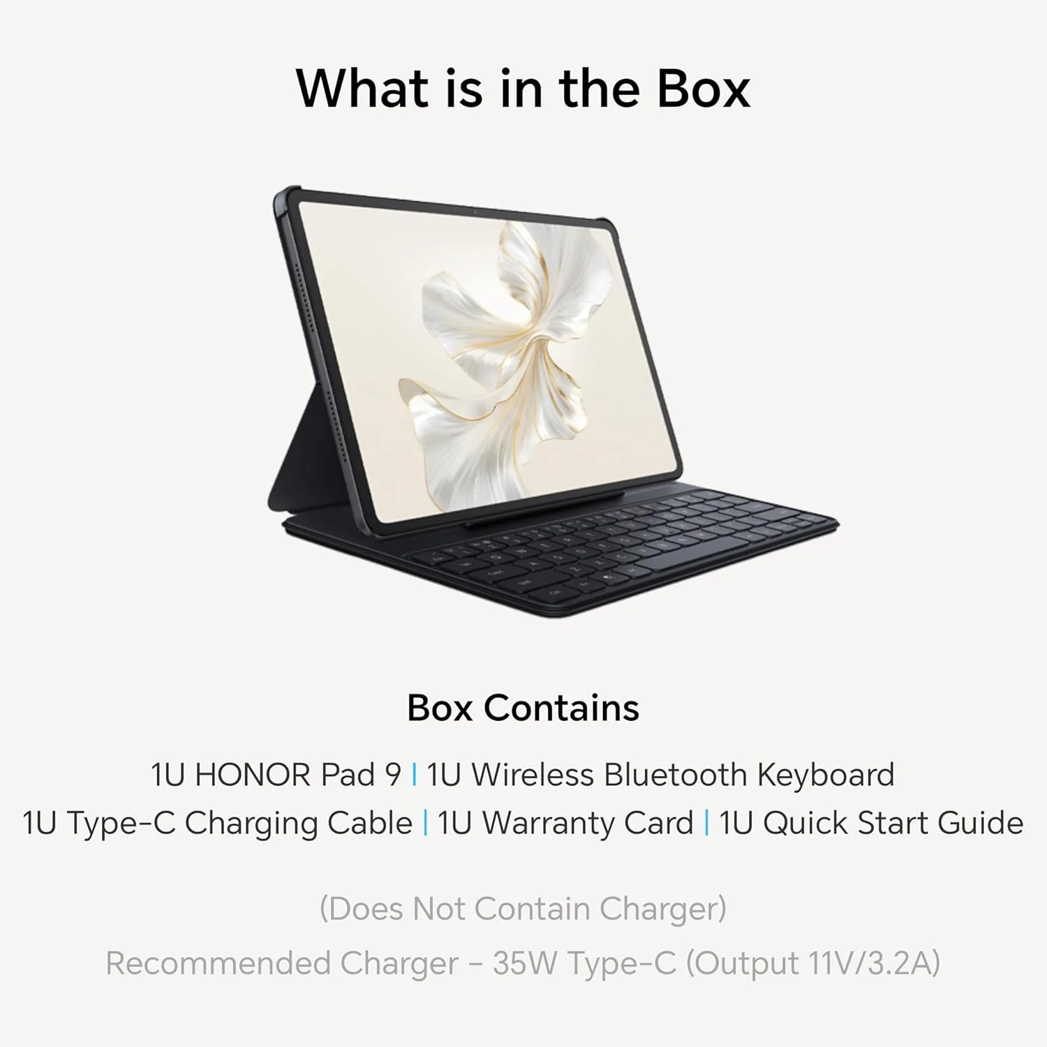 HONOR Pad 9 with Free Bluetooth Keyboard, 12.1-Inch 2.5K Display, 16GB, 256GB Storage, Snapdragon 6 Gen 1 (4nm), 8 Speakers, Up-to 17 Hours, Android 13, WiFi Tablet, Metal Body, Gray - Image 5
