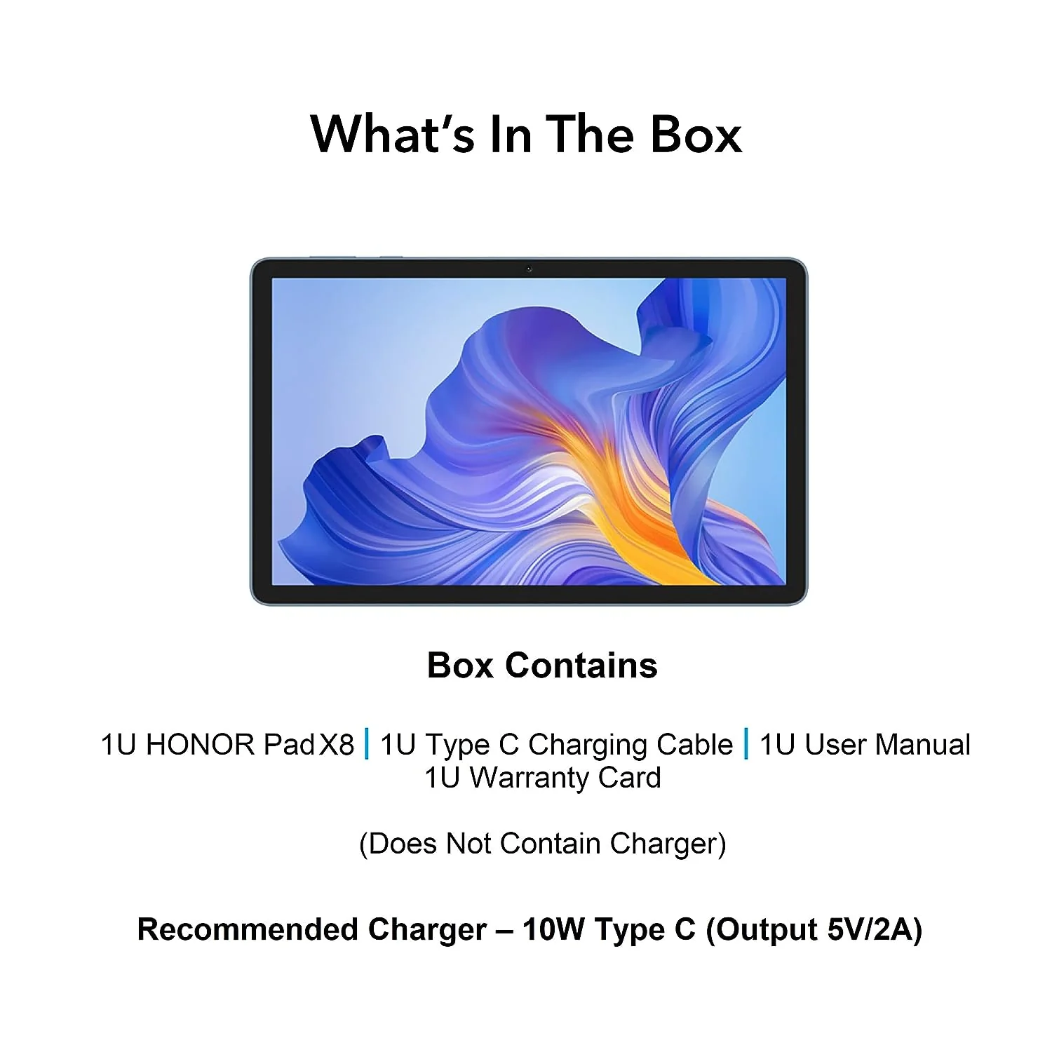 HONOR Pad X8 10.1 inch FHD Display, Mediatek MT8786, Android 12, Blue Hour - Image 5