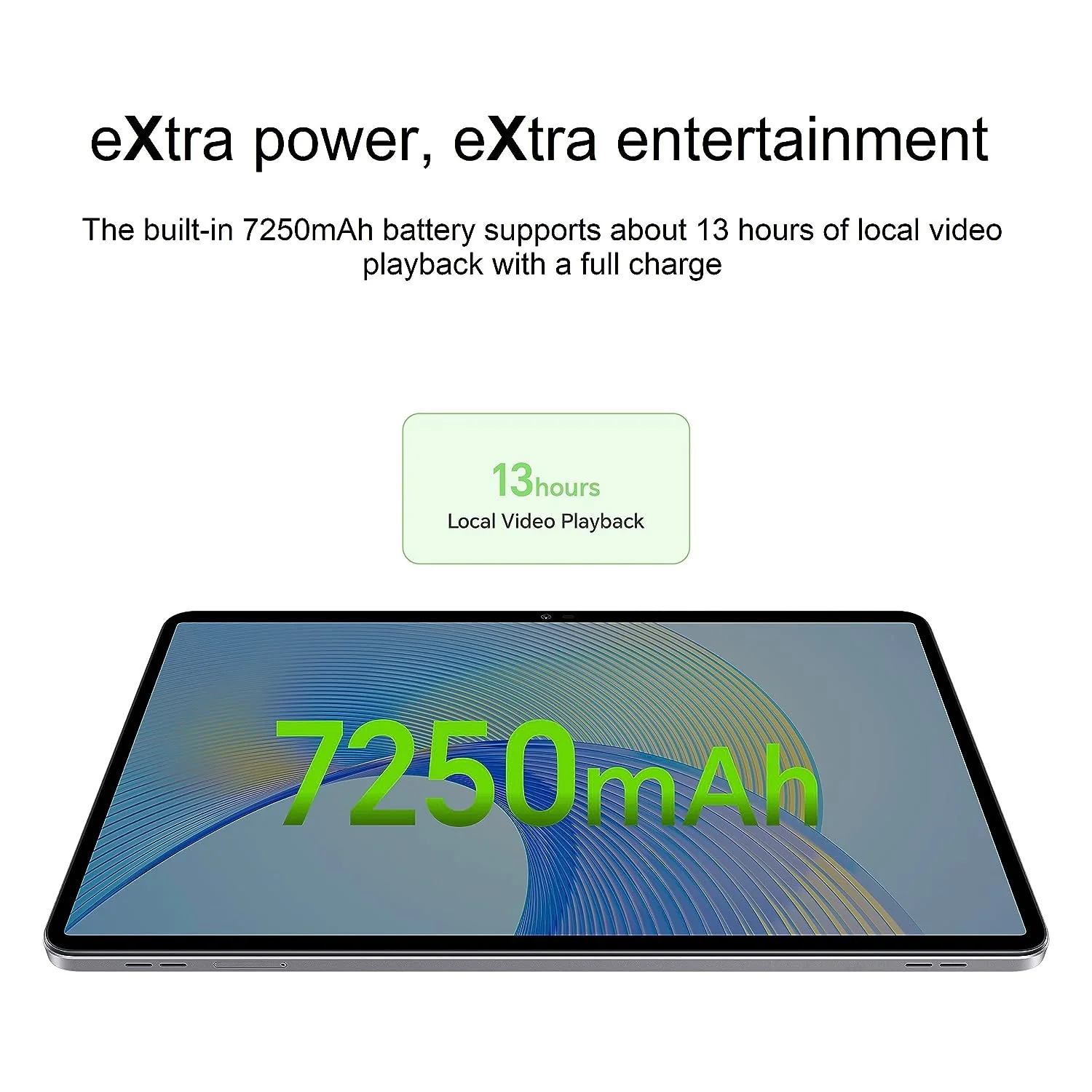 HONOR Pad X9 with Free Flip-Cover 11.5-inch (29.21 cm) 120Hz 2K Display, Snapdragon 685, 8GB (8GB+5GB RAM Turbo) 128GB ROM, 6 Speakers, Up-to 13 Hours Battery, Android, WiFi, Metal Body, Gray - Image 5