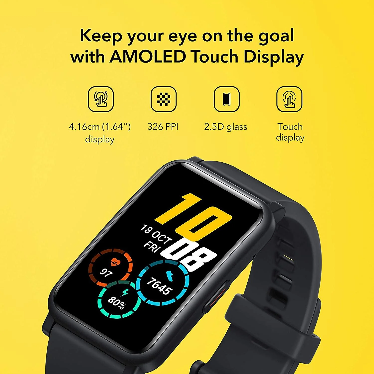 Honor Watch ES (Black, 4.16cm (1.64") AMOLED Touch Display) - Image 3