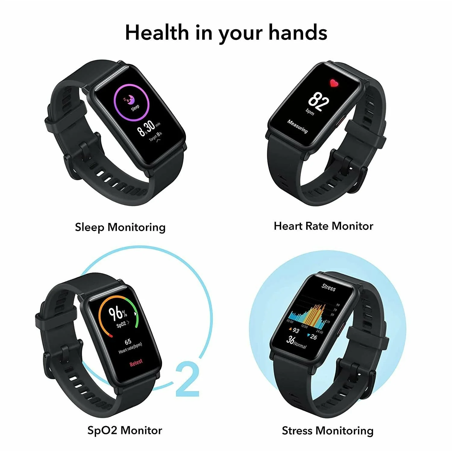 Honor Watch ES (Black, 4.16cm (1.64") AMOLED Touch Display) - Image 6