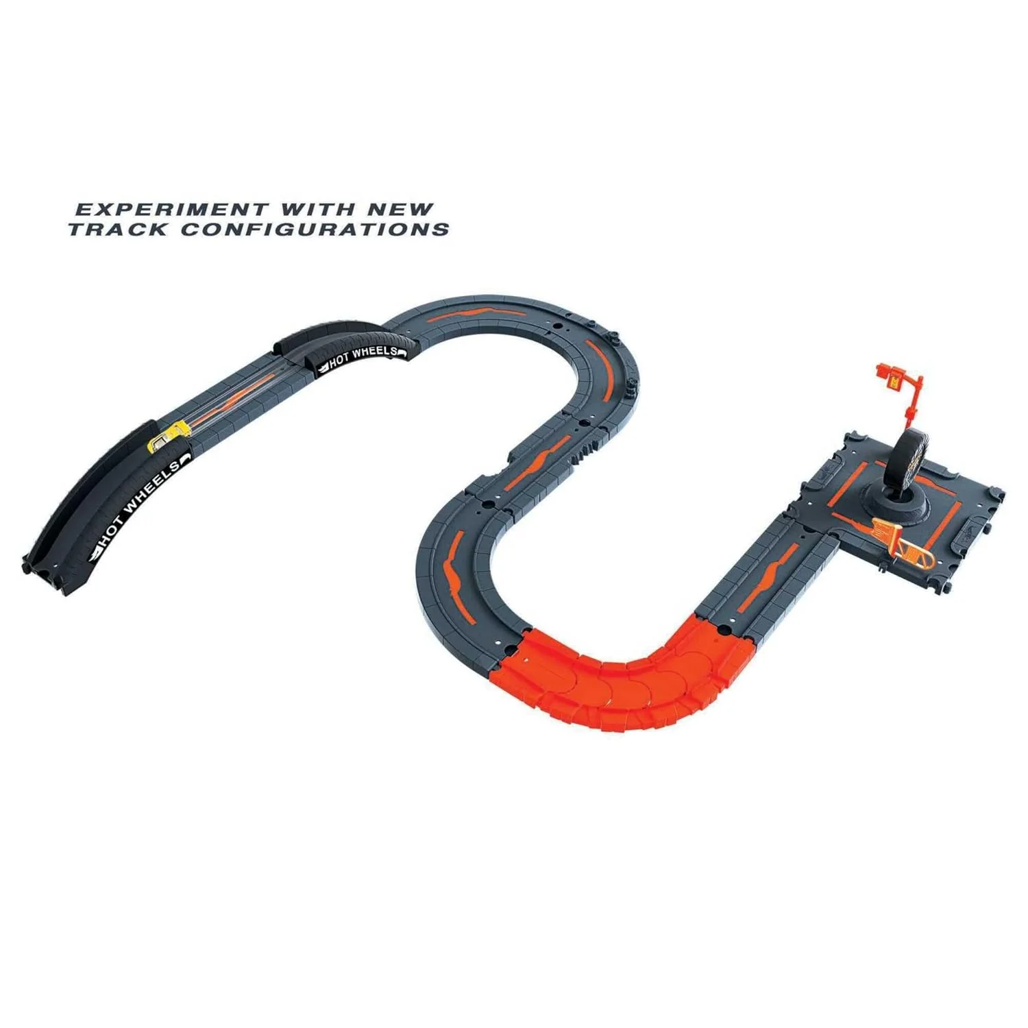 Hot Wheels City Track Pack, 10 Piece Set Includes Track Base & Various Track Pieces to Build a Cityscape, with 1 Hot Wheels® Car, Connects to Other Sets, Gift for Kids 4 Years & Up - Image 4
