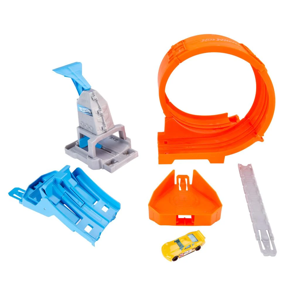 Hot Wheels® Loop Stunt Champion™ Track Set with Dual-Track Loop, Dual Launch, Spring Ramp & 1 Car for Kids 4 Years Old & Older - Image 5