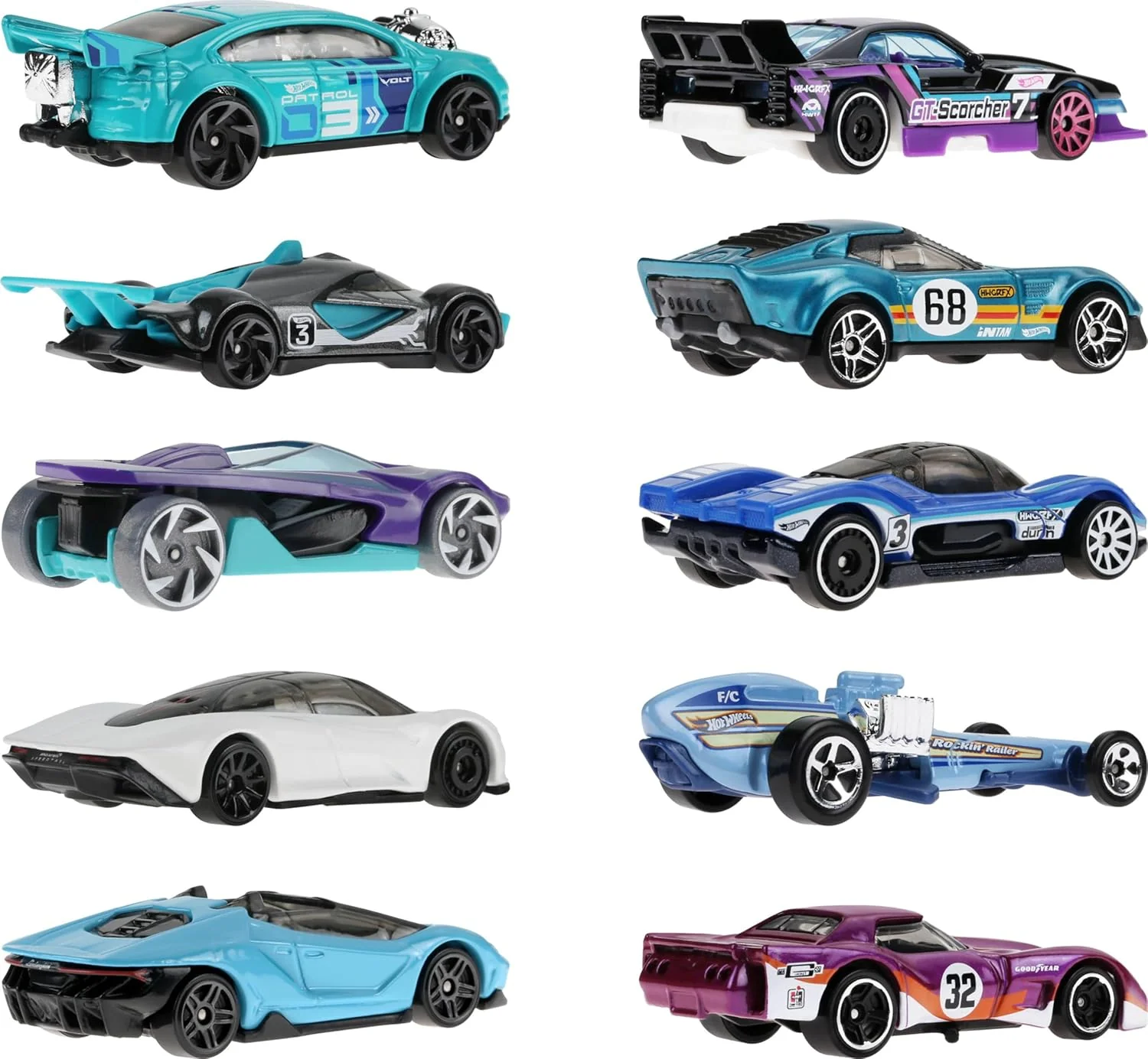 Hot Wheels Toy Cars, 8-Pack of Race Cars - Image 2