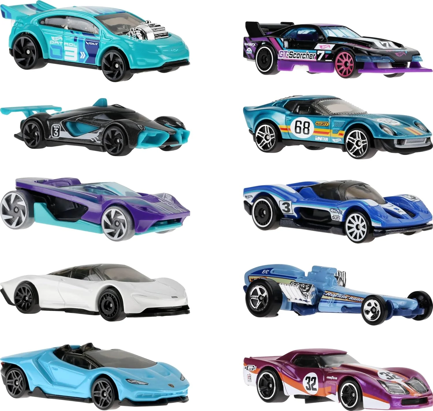 Hot Wheels Toy Cars, 8-Pack of Race Cars - Image 4