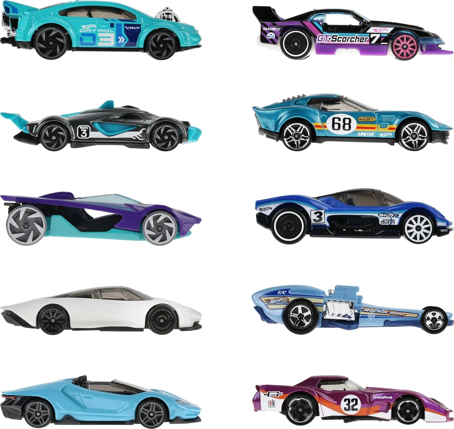Hot Wheels Toy Cars, 8-Pack of Race Cars - Image 5