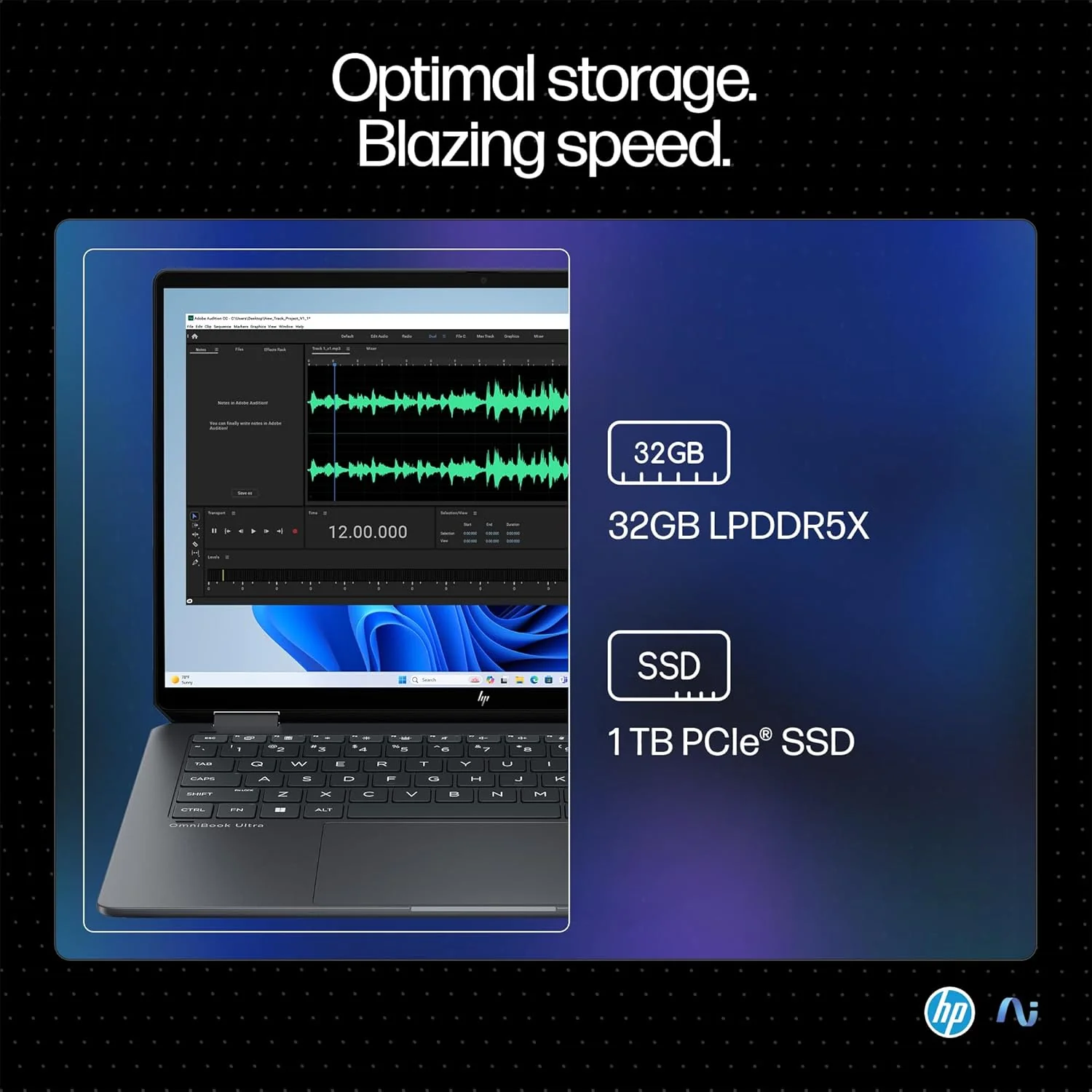 HP OmniBook Ultra Flip Next Gen AI PC Ultra 7 (32GB RAM/1TB SSD/2.8K OLED 16:10 90% STBR Touchscreen 500 nits/Windows 11/9MP Camera/Poly Studio/Backlit KB/MSO/14” (35.6cm)/Gray/1.34kg) fh0029TU Laptop (BRAND NEW/SEALED) - Image 4