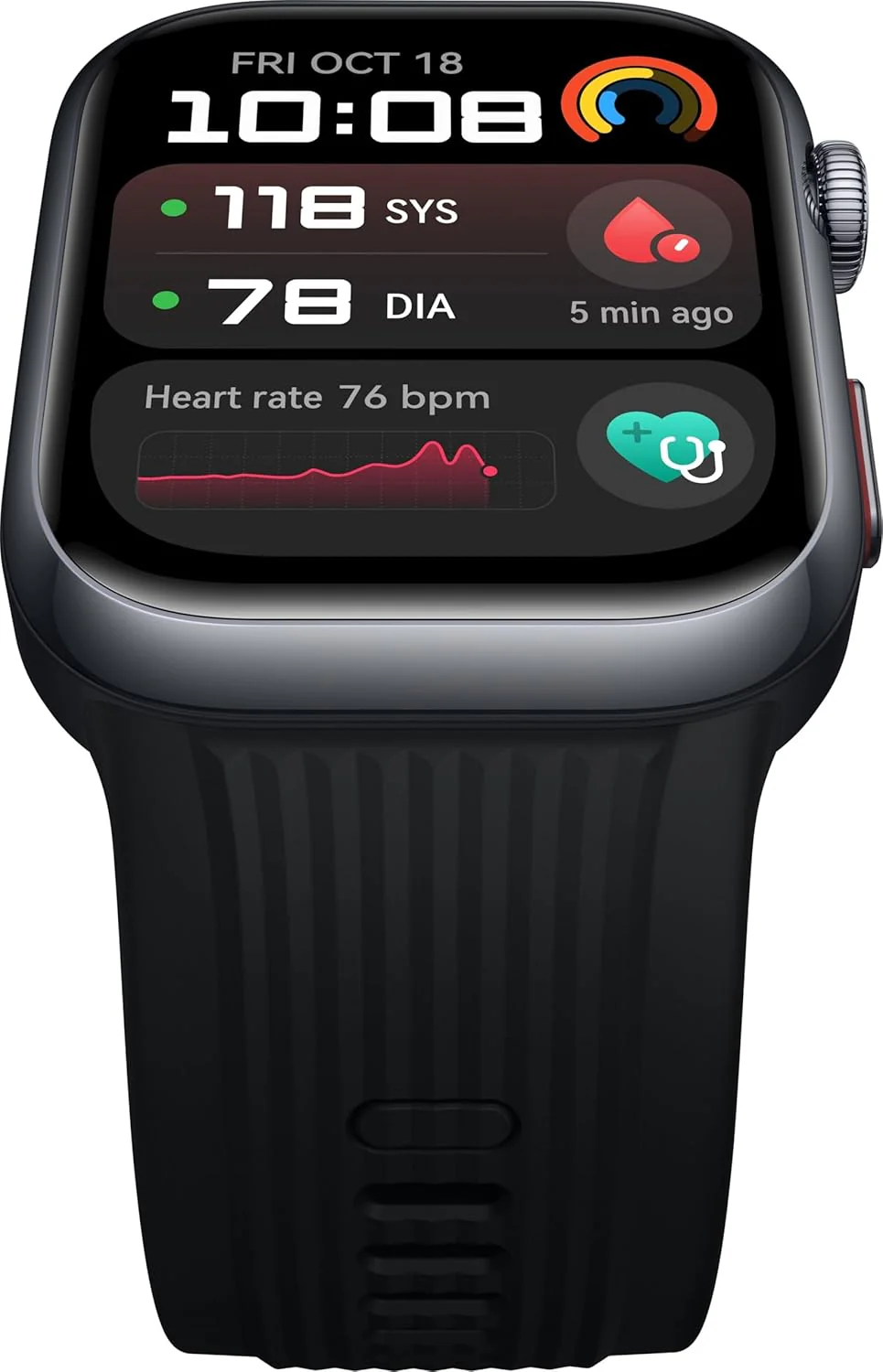 HUAWEI WATCH D2, Smartwatch 1.82" AMOLED, Ambulatory Blood Pressure Monitoring, ECG, Sleep Breathing Awareness, SpO2, Light and Slim Design, Health Community, Smart Lifestyle, Bluetooth Calling, Black - Image 7
