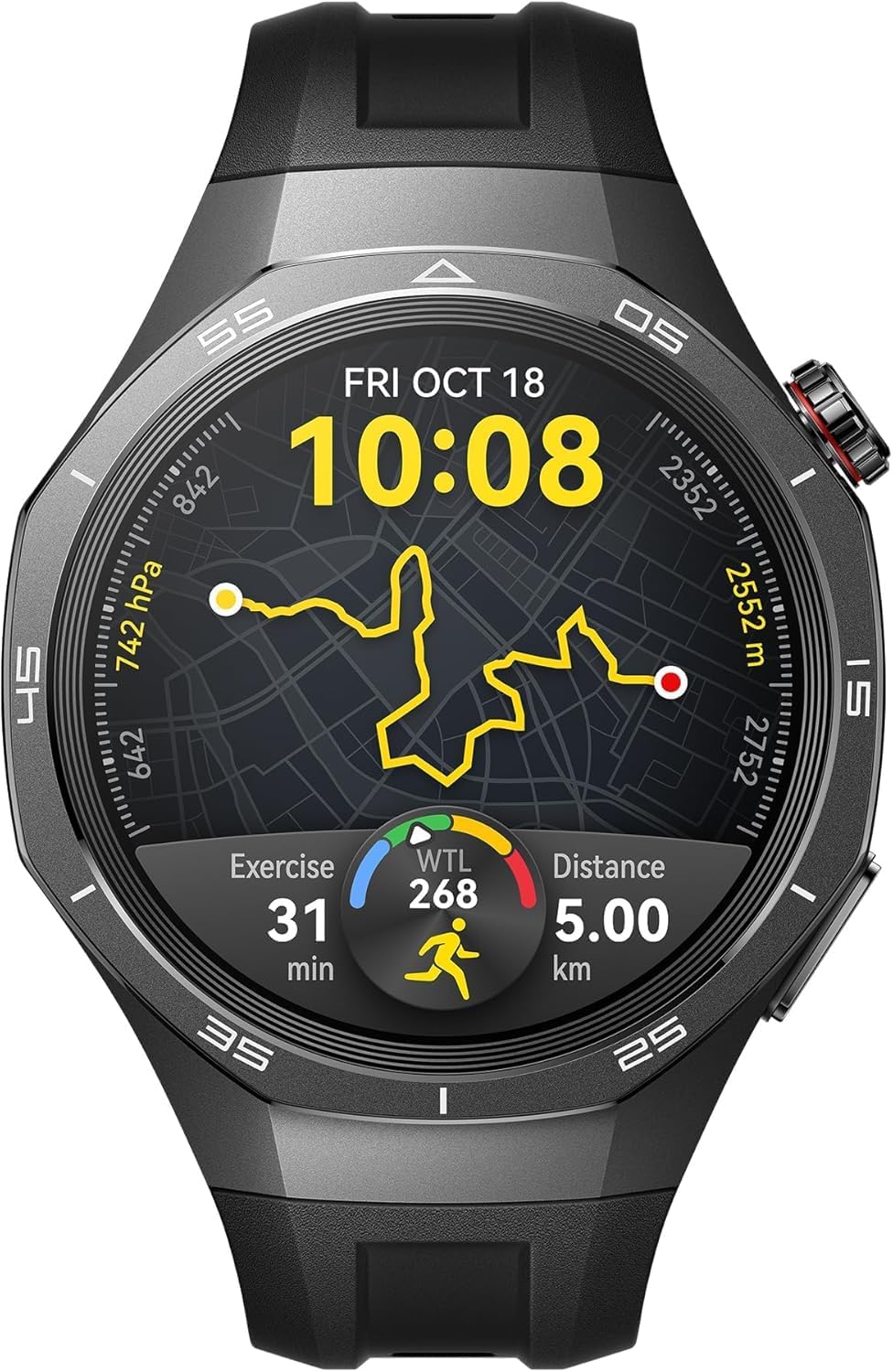 HUAWEI Watch GT 5 Pro 46 mm Smartwatch, Sharp-Edged Design, up to 14 Days Battery Life, Pro-Level Sports Watch, Health Tracking, Compatible with iOS and Android, Black - Image 2
