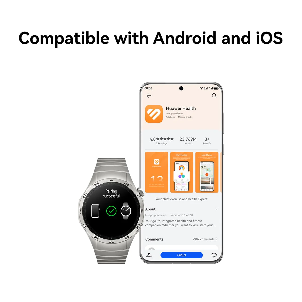 Huawei Watch GT4 46mm Smartwatch Compatible with Android & iOS - Image 5