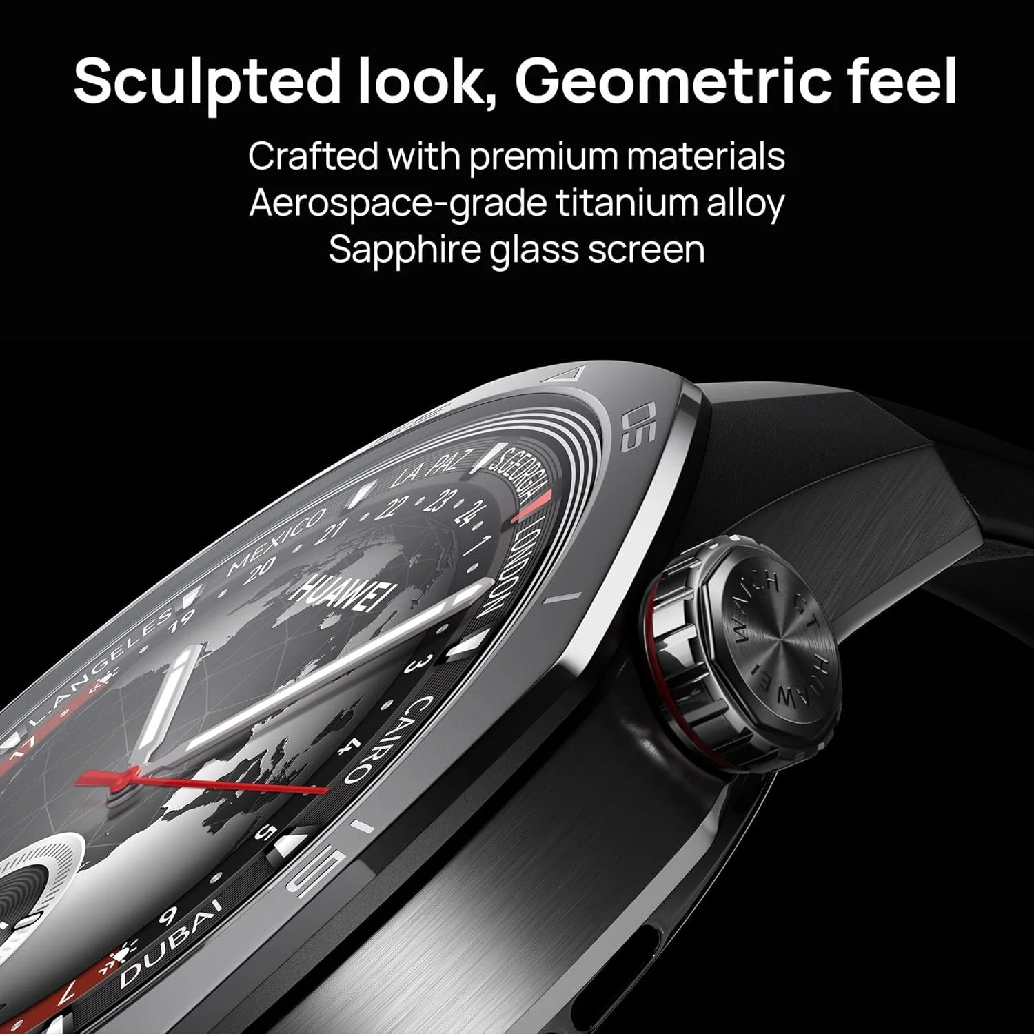 Huawei Watch GT5 Pro 46 mm Smartwatch, Sharp-Edged Design, Upto 14 Days Battery Life, Pro-Level Sports Watch, Health Tracking, iOS & Android Compatible, (Black) - Image 5