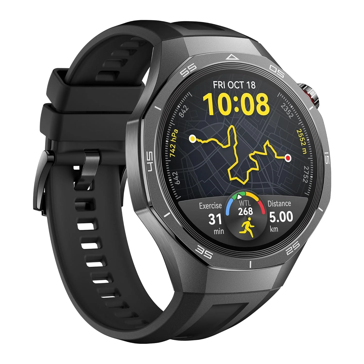 Huawei Watch GT5 Pro 46 mm Smartwatch, Sharp-Edged Design, Upto 14 Days Battery Life, Pro-Level Sports Watch, Health Tracking, iOS & Android Compatible, (Black) - Image 6