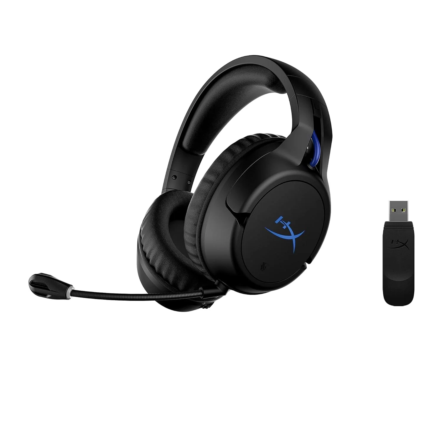 HyperX Cloud Flight-Wireless Gaming Headset for Ps5&Ps4,Up to 30-Hour Battery,Memory Foam Ear Cushions&Premium Leatherette,Noise-Cancelling Microphone with Led Mic Mute. (4P5H6Aa),Over Ear,Black - Image 2