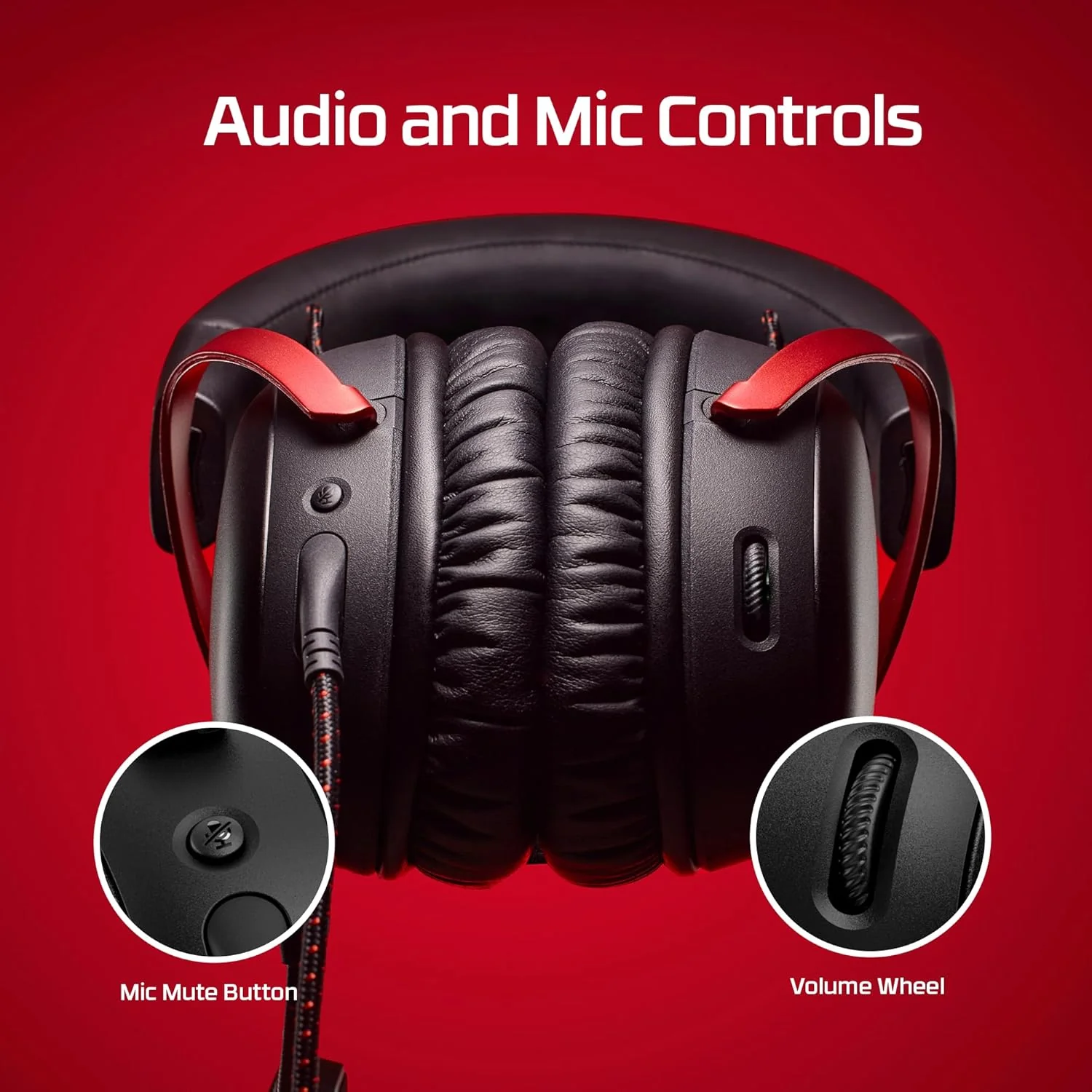 HyperX Cloud III – Wired Gaming Over Ear Headset, Pc, Ps5, Xbox Series X|S, Angled 53Mm Drivers, DTS, Memory Foam, Durable Frame, Ultra-Clear 10Mm Mic, USB-C, USB-A, 3.5Mm – Black/Red (727A9Aa) - Image 7