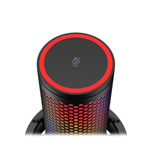 HyperX QuadCast 2 S – USB Microphone for Streamers and Content Creators, 32-bit bit Depth 192kHz Sampling Rate, 100+ aRGB LEDs, PC Win11, Mac, Steam Deck, USB-C - Black - Image 3