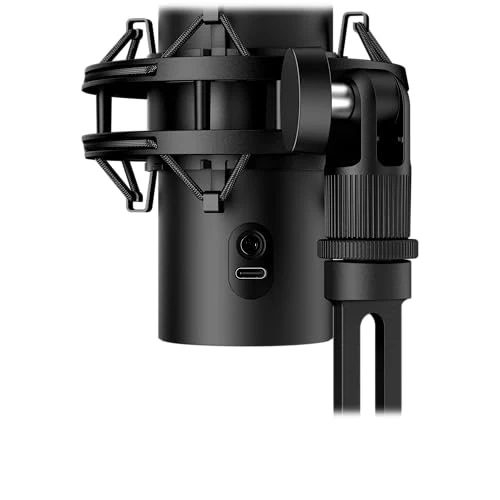 HyperX QuadCast 2 S – USB Microphone for Streamers and Content Creators, 32-bit bit Depth 192kHz Sampling Rate, 100+ aRGB LEDs, PC Win11, Mac, Steam Deck, USB-C - Black - Image 4