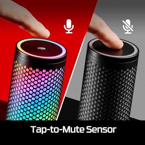 HyperX QuadCast 2 S – USB Microphone for Streamers and Content Creators, 32-bit bit Depth 192kHz Sampling Rate, 100+ aRGB LEDs, PC Win11, Mac, Steam Deck, USB-C - Black - Image 6