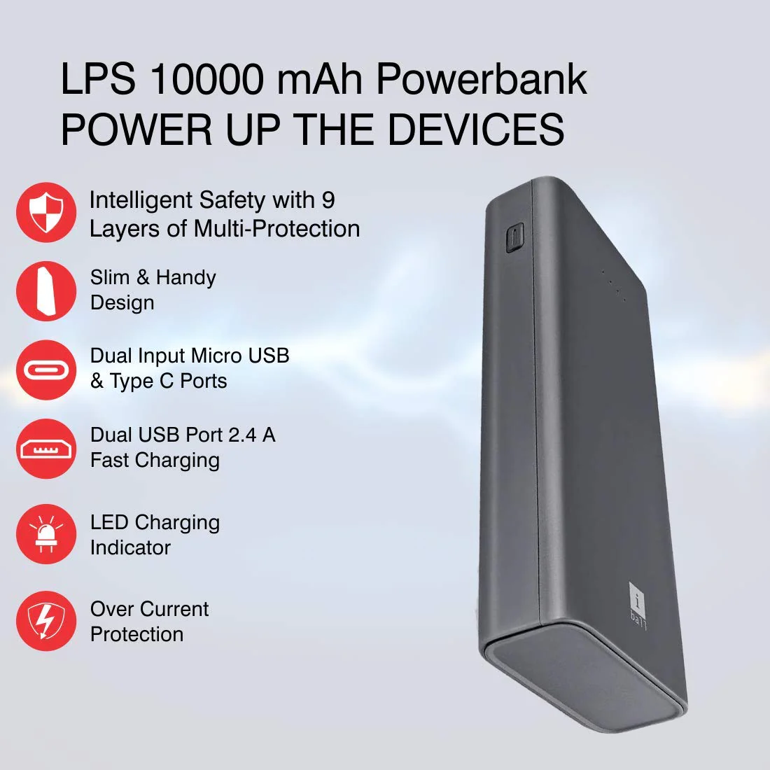 iBall The UNbox Box Premium Electronics Gift Hamper (1 Nano Earwear B10, 1 Earwear Base Neckband, 1 LPS 10000 Power Bank, 3 in 1 Charging Cable, 1 Musi Play Speaker) - Image 3