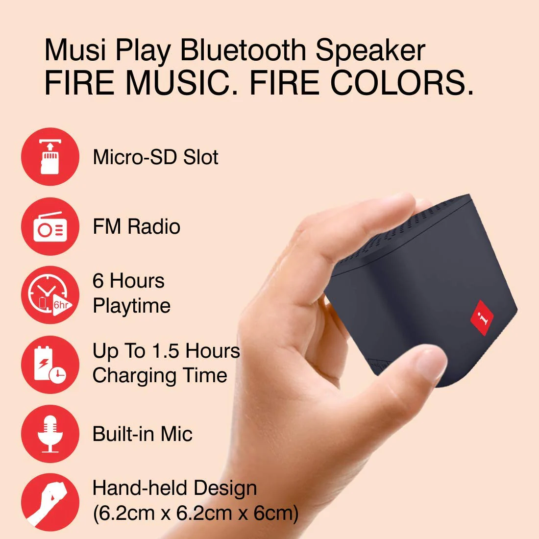 iBall The UNbox Box Premium Electronics Gift Hamper (1 Nano Earwear B10, 1 Earwear Base Neckband, 1 LPS 10000 Power Bank, 3 in 1 Charging Cable, 1 Musi Play Speaker) - Image 4
