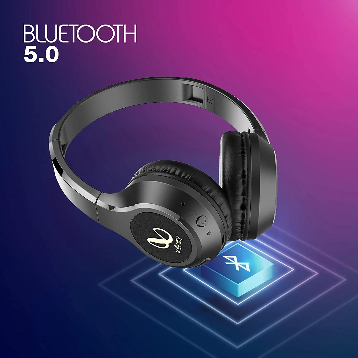 Infinity (JBL) Glide 510, 72 Hrs Playtime with Quick Charge, Wireless On Ear Headphone with Mic, Deep Bass, Dual Equalizer, Bluetooth 5.0 with Voice Assistant Support - Image 4