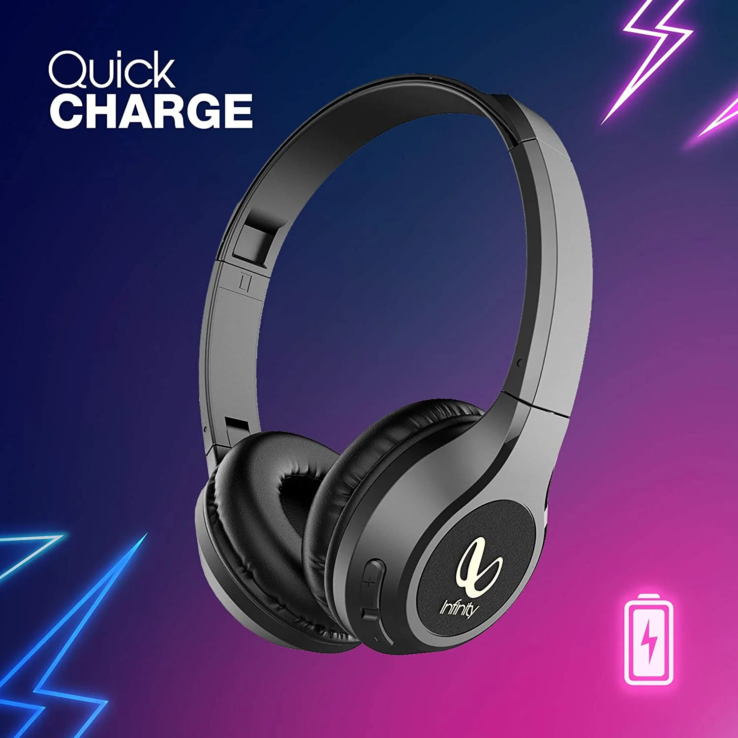 Infinity (JBL) Glide 510, 72 Hrs Playtime with Quick Charge, Wireless On Ear Headphone with Mic, Deep Bass, Dual Equalizer, Bluetooth 5.0 with Voice Assistant Support - Image 6
