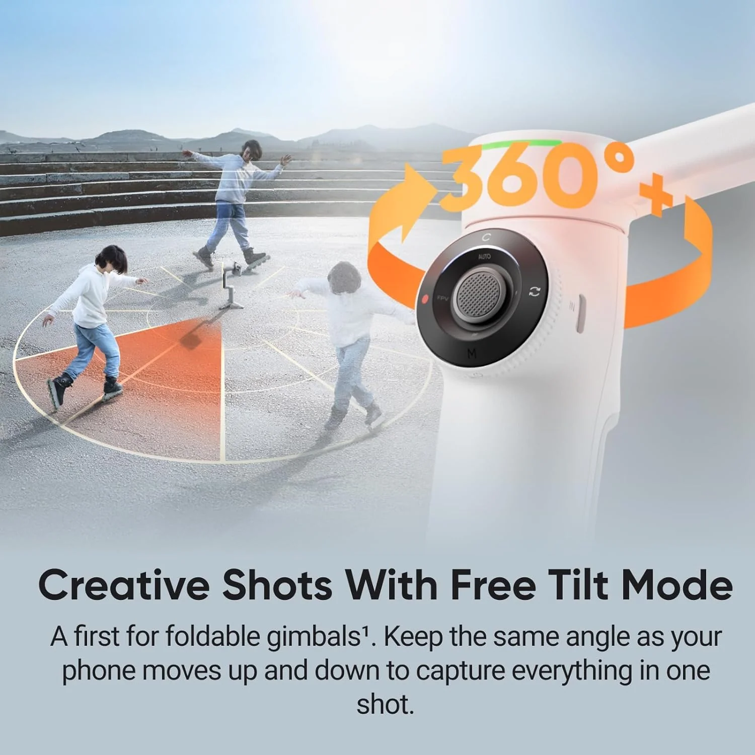 Insta360 Flow 2 Pro - AI Tracking Phone Gimbal, 200+ App Tracking with DockKit, Multi-Person Tracking, 360º Pan Tracking, Built-in Tripod/Selfie Stick, iPhone/Android Portable Stabilizer - Image 4