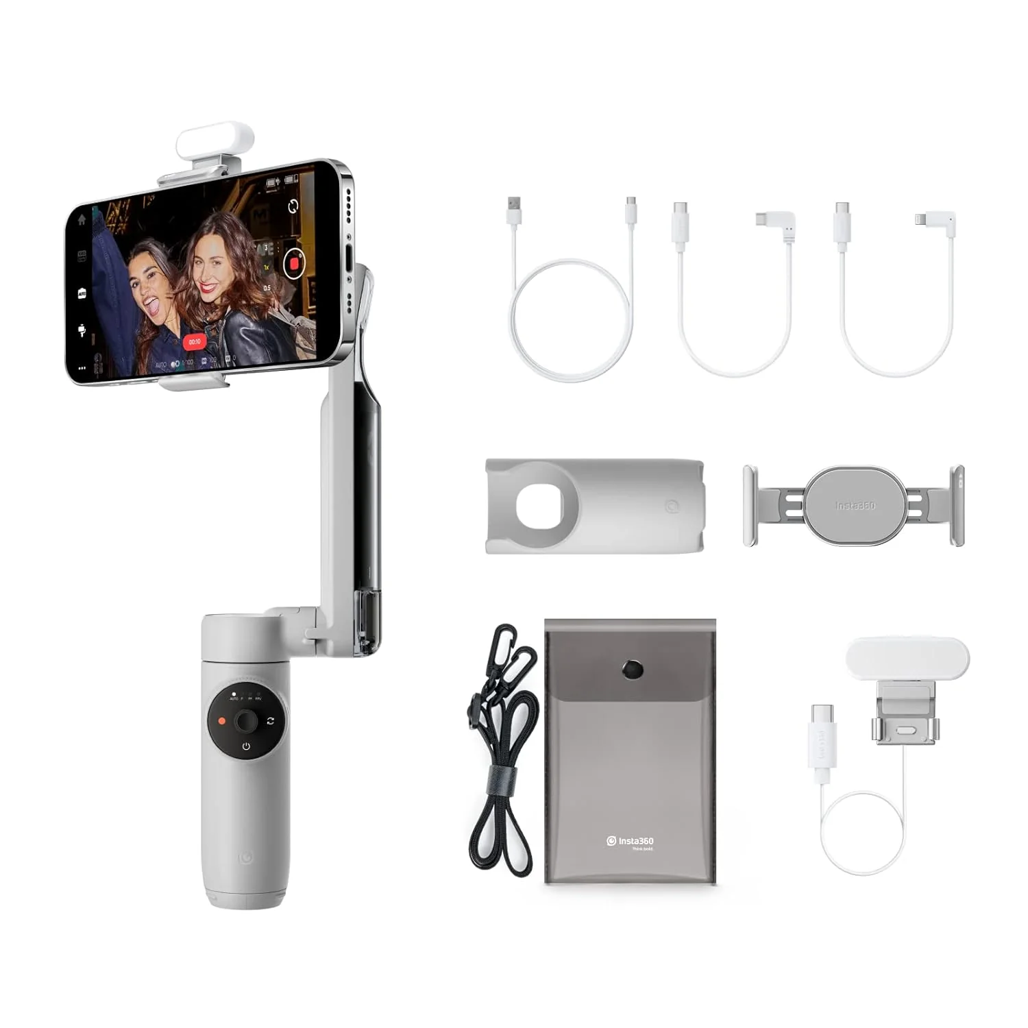 Insta360 Flow Gimbal AI-Powered Smartphone Stabilizer with 3-Axis Stabilization - Image 6