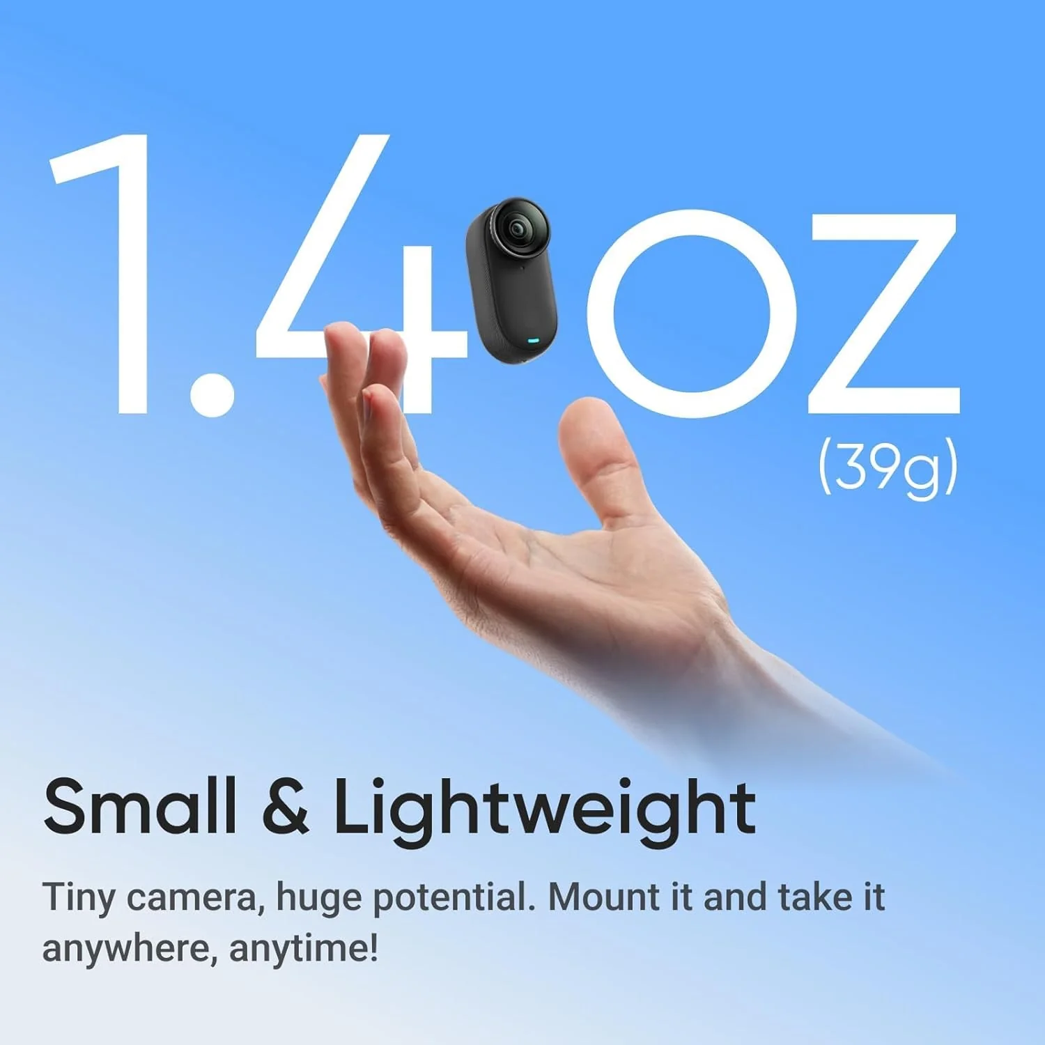 insta360 GO 3S - 64 GB 4K Tiny Portable Vlogging Camera, Hands-Free POVs, Mount Anywhere, Stabilization, 140 Min Battery Life, 10m Waterproof, Pet POV (BRAND NEW/SEALED) - Image 5