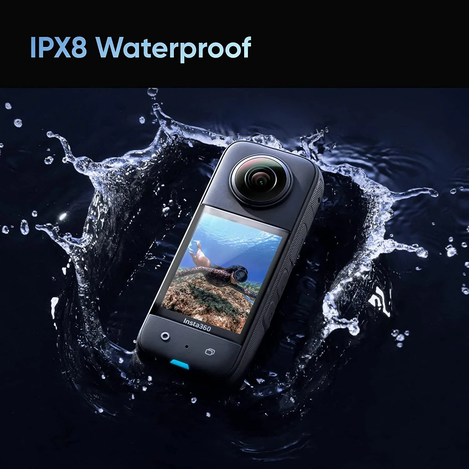 insta360 X3 Action Camera, 5.7K 360 Capture, Optical Zoom 3X, 72 MP 360 Photo, Black - Image 4