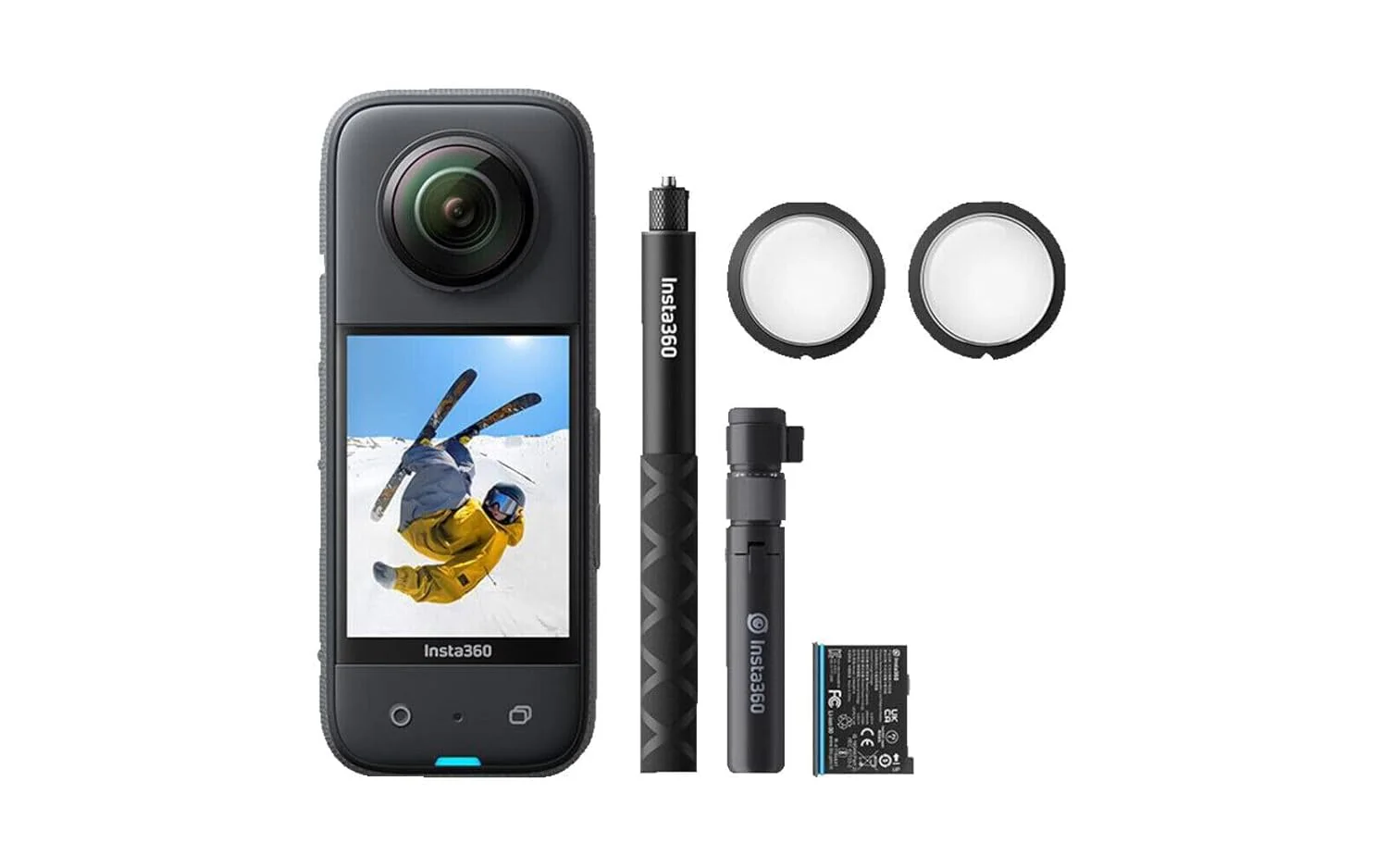 insta360 X3 Action Camera, 5.7K 360 Capture, Optical Zoom 3X, 72 MP 360 Photo, Black - Image 8