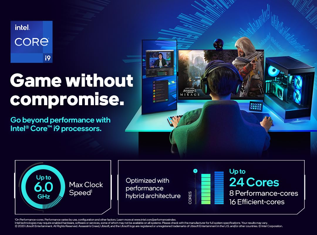 Intel® Core™ i9-14900K New Gaming Desktop Processor 24 cores (8 P-cores + 16 E-cores) with Integrated Graphics - Image 2
