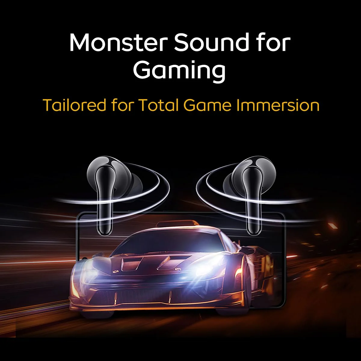 iQOO TWS 1e in-Ear Earbuds with Mic, Upto 30dB Active Noise Cancellation, Fast Charging which Takes 10 mins for 3 Hours Playtime, with Upto 42 hrs Playback time (Flame Yellow) - Image 4
