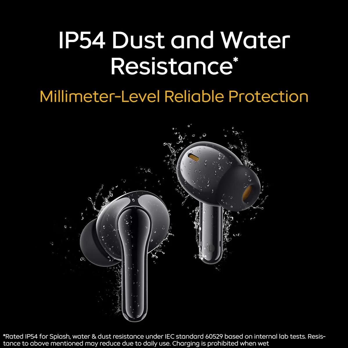 iQOO TWS 1e in-Ear Earbuds with Mic, Upto 30dB Active Noise Cancellation, Fast Charging which Takes 10 mins for 3 Hours Playtime, with Upto 42 hrs Playback time (Flame Yellow) - Image 6