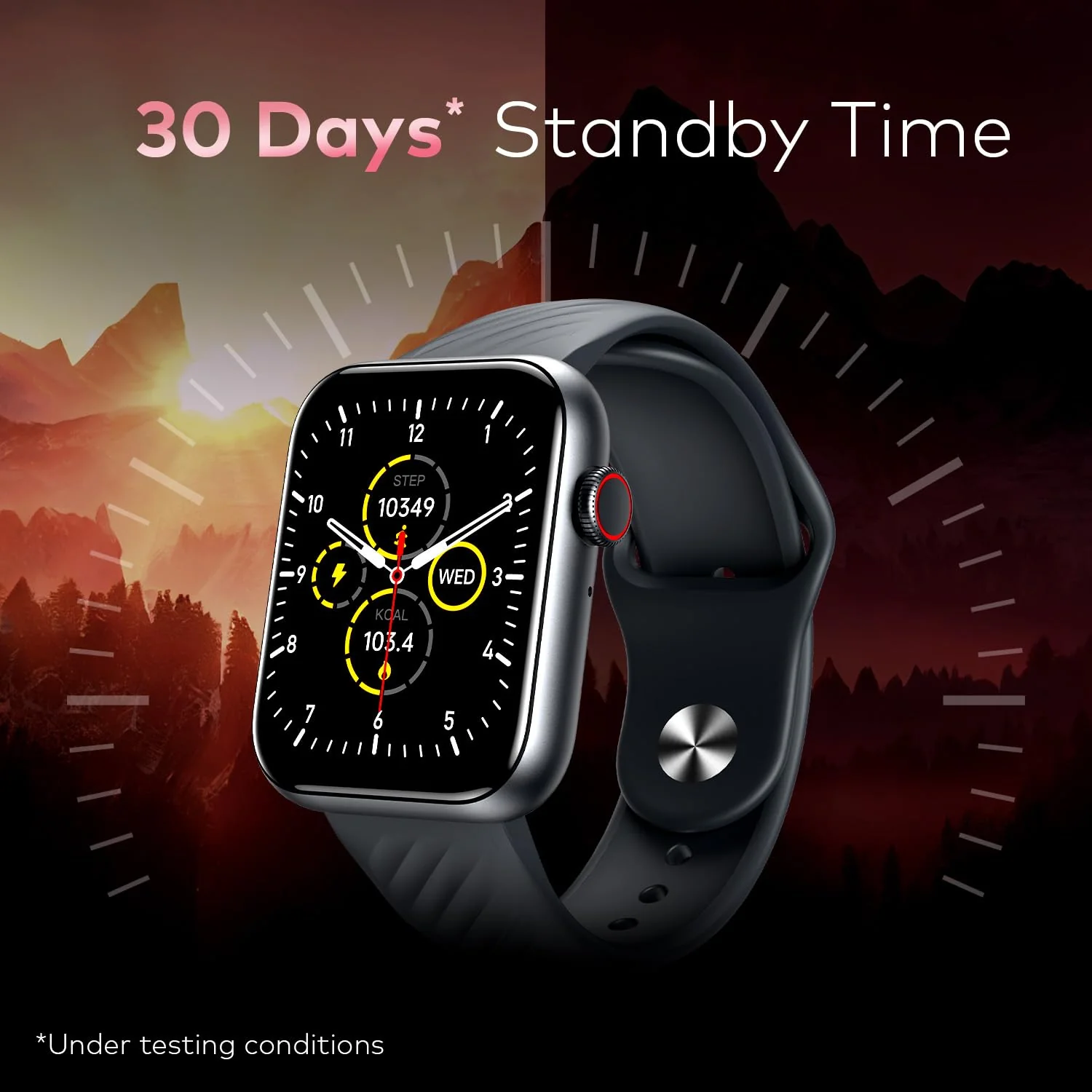 itel ICON-2 Smartwatch with BT Calling, 1.83" HD Display, 550 nits Peak Brightness, Functional Crown, IP68, 150+ Watch Faces, 24Hr Health Monitor and Voice Assistant (Black) (BRAND NEW/SEALED) - Image 7