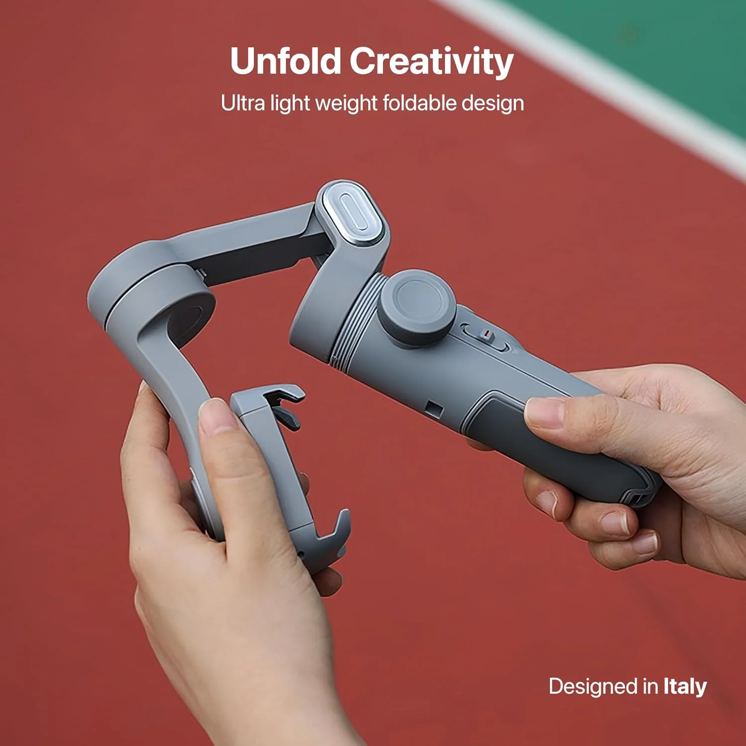 IZI GO-X Mobile Handheld Gimbal Stabiliser, 3-Axis, OLED Display, LED Fill Light, Wireless Charge Pad, Android, iPhone, Live Video, Instagram, YouTube, Shot Guide, Smart AI Track, Portable Gimbal. - Image 5