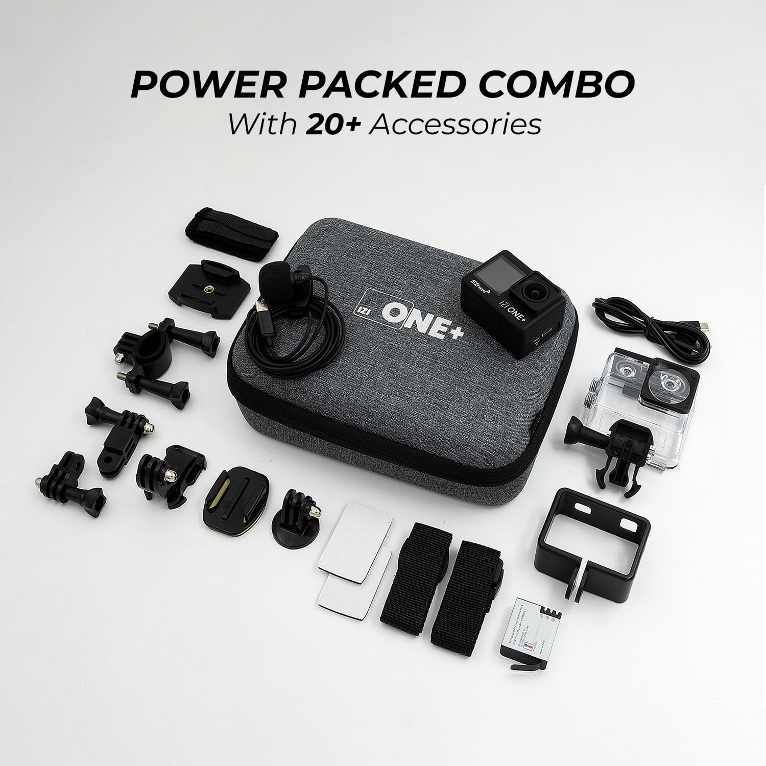 IZI ONE Plus 5K 48MP Action Camera - 6-Axis Gyro Stabilization, 110ft Waterproof, Vlogging, 170° FOV, WiFi, Dual Touch Screen Video Camera, 2X 1350mAh Batteries, Fast C-Type Charge HQ External Mic - Image 7