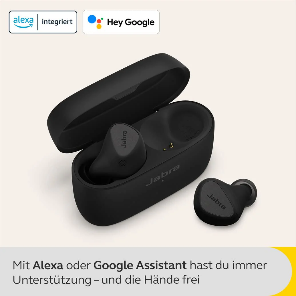 Jabra Connect 5t Work from Home True Wireless In Ear Bluetooth Earbuds with Hybrid Active Noise Cancellation (ANC), 6-mic call technology and Bluetooth Multipoint - Image 3