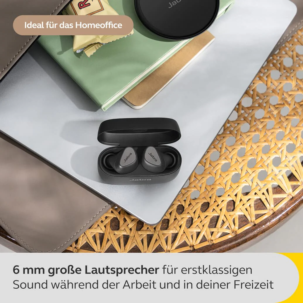 Jabra Connect 5t Work from Home True Wireless In Ear Bluetooth Earbuds with Hybrid Active Noise Cancellation (ANC), 6-mic call technology and Bluetooth Multipoint - Image 5