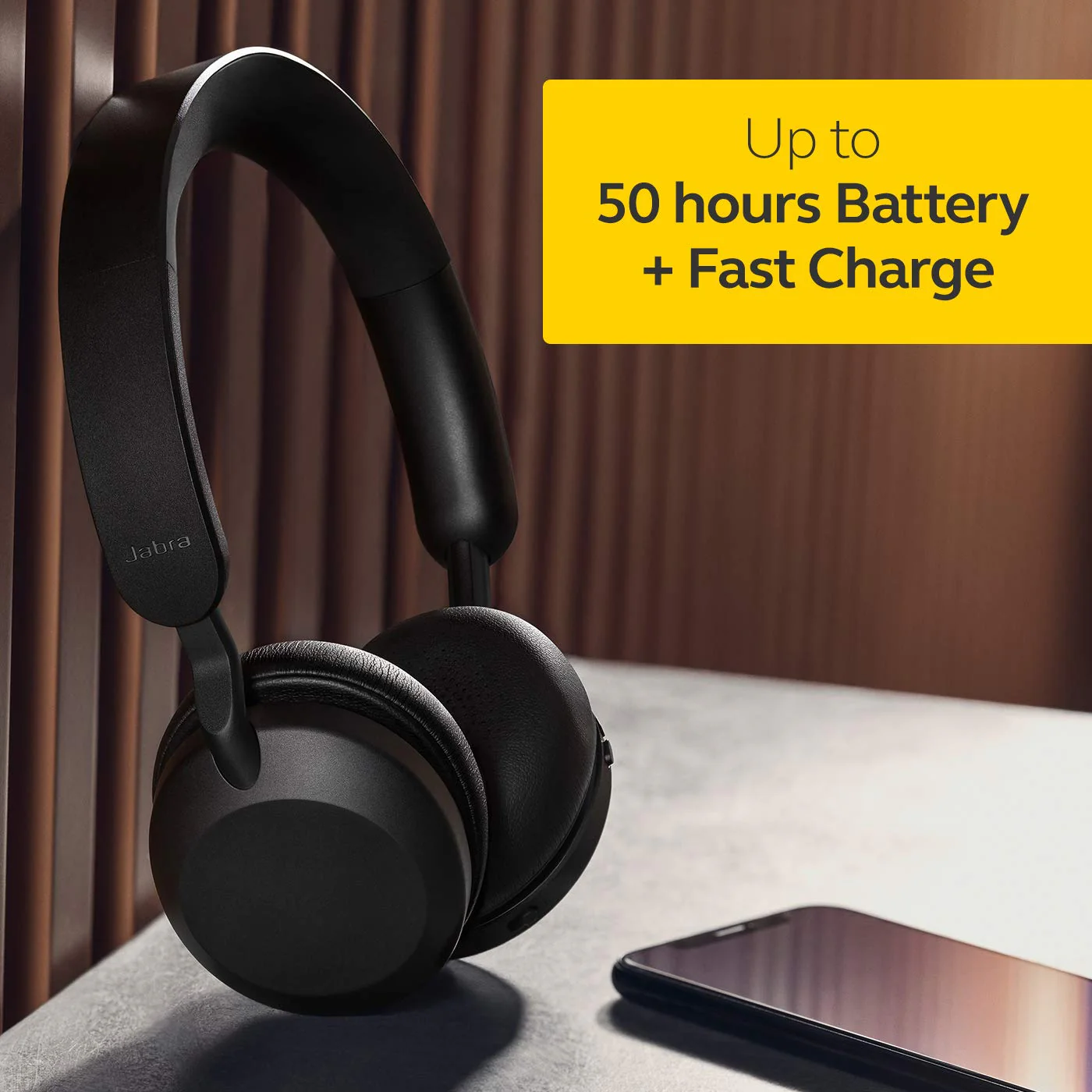 Jabra Elite 45h, On Ear Wireless Headphones with Mic - Image 2
