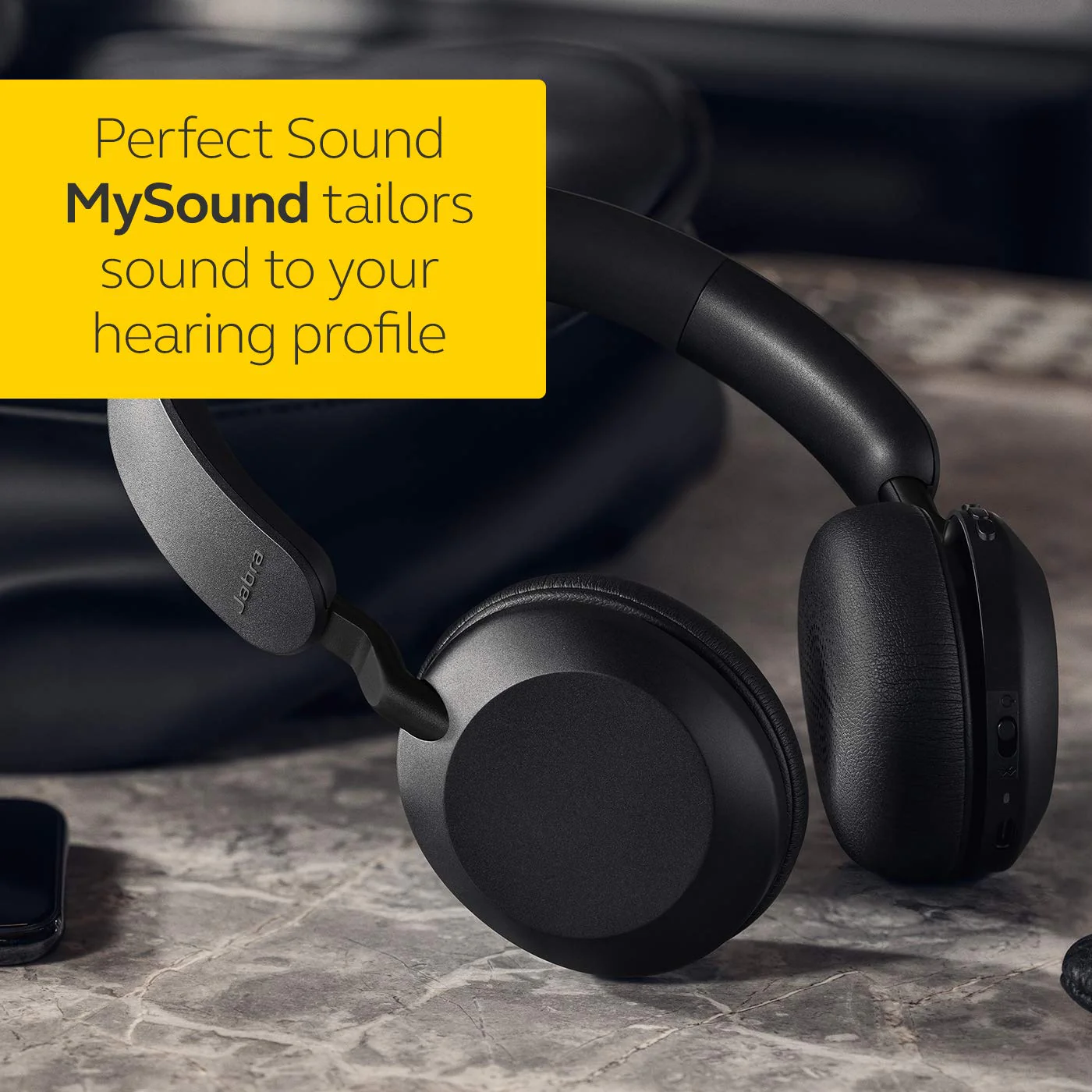 Jabra Elite 45h, On Ear Wireless Headphones with Mic - Image 4